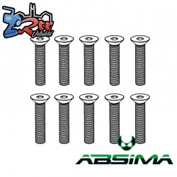 Flat Head Hex Screw M4*20 (10)