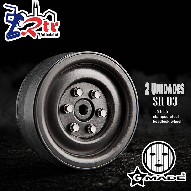 GMADE JANTES METAL 1.9 SR02 BEADLOCK (noir mat) (la paire) - GM70174 GMADE JANTES METAL 1.9 SR02 BEADLOCK (noir mat) (la paire) - GM70174