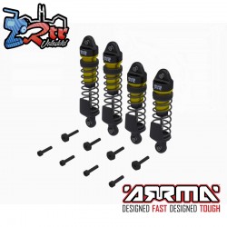 ARRMA Shock Set  Front-Rear Assembled  700cSt Oil  Gold...