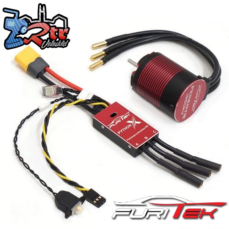 Combo furitek Python X Brushless 80A 1950KV 1/10 para Crawler 2-4S