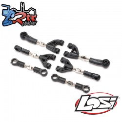 Losi Adjustable Camber & Steering Link Set: NASCAR
