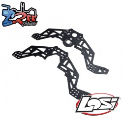 Losi Chassis Plate Set V3  Black: Mini LMT Sparkle Smash