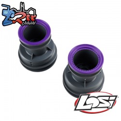 Losi MT Wheel  Purple Beadlock  Light Grey (2): Mini LMT