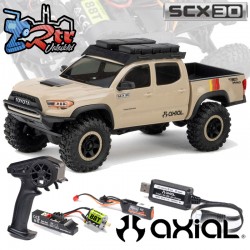 Axial SCX30 Toyota Tacoma TRD Pro RTR Crawler 1/30 Marron Escobillas