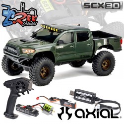 Axial SCX30 Toyota Tacoma TRD Pro RTR Crawler 1/30 Verde Escobillas