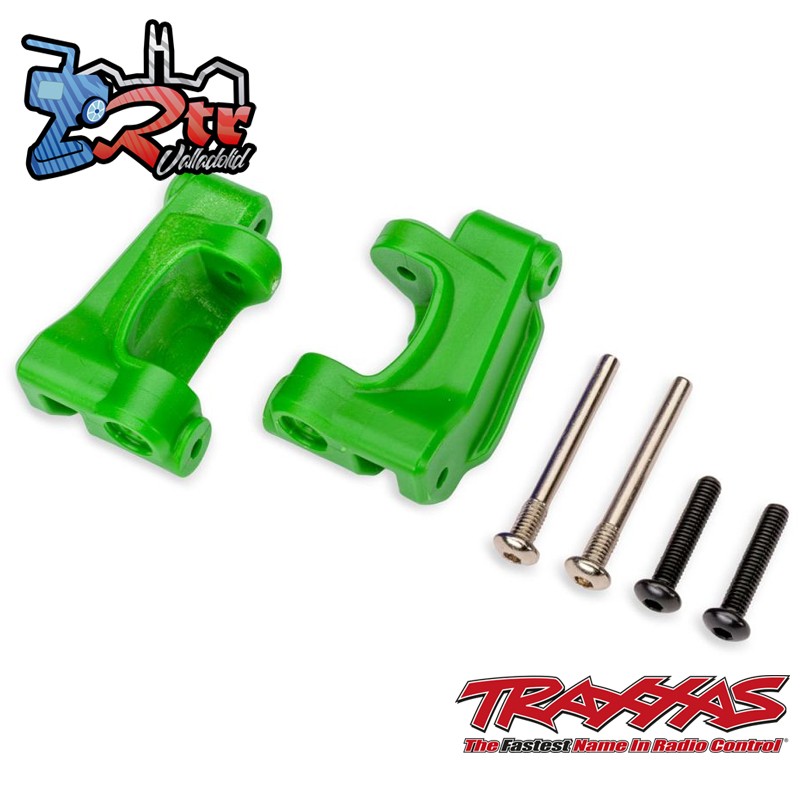 Bloques de soporte de mangueta Verde de resistencia extrema EHD Traxxas TRA9136X-GRN