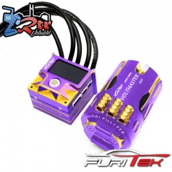 Combo Brushless 10.5T 160A 1/10 Furitek Slidevolt Royal Purputa Drift