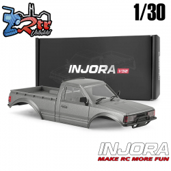 Carrocería SCX30 Injora IR80-30 para 1/30 Axial SCX30, 99mm Wheelbase Gris