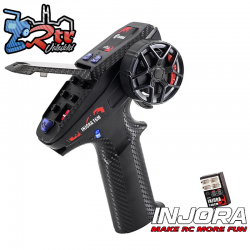 Transmisor INJORA T6M de 2,4 GHz con microreceptor de 4 canales para SCX30 1/30