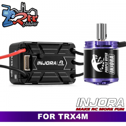 Combo INJORA Roverin OR30 ESC sin escobillas y motor Viper morado 1721 para TRX4M (XT30/PH2.0)