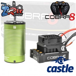 Combo Castle COBRA-6 Sensored-Sensorless 2-8S con motor 1717-1650KV