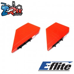 Fin Set  Red  High Visibility: SR-71 Twin 40mm EDF