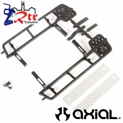 Rieles de roca de plástico moldeado con escalón de aluminio SCX10 Axial AXI230008