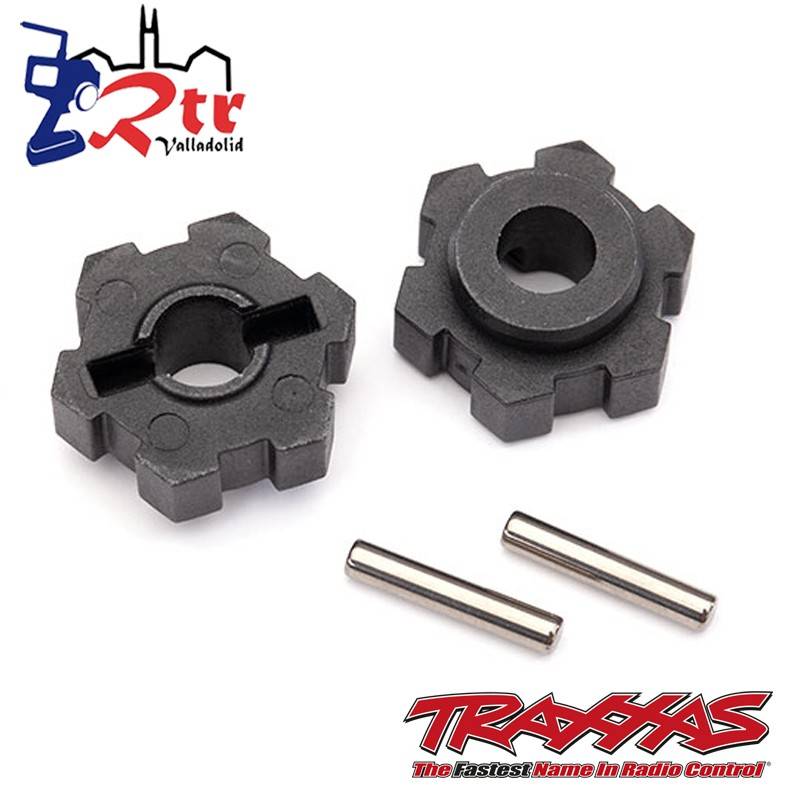 Cubos de rueda, hexagonales (2) / pasadores 2.5x14 (2) Traxxas TRA8956