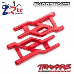 Brazos de suspensión delantera Rojos de servicio pesado TRA3631R