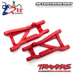 Brazos de suspensión traseros Rojos de servicio pesado TRA2555R