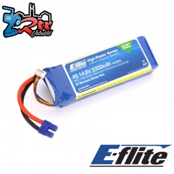 14.8V 3300mAh 4S 50C LiPo Battery: EC3