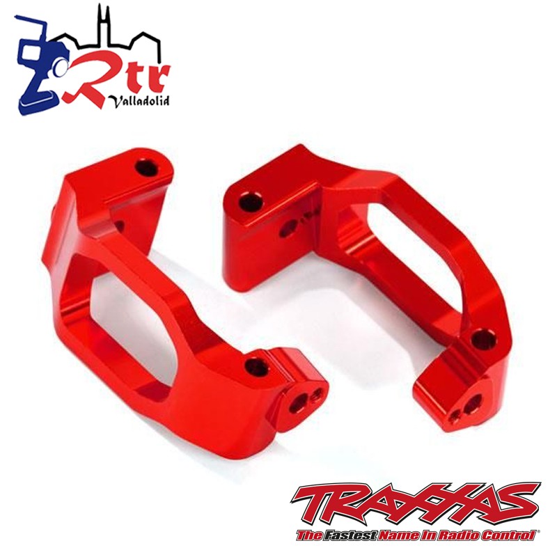 Bloques de ruedas, izquierda y derecha Aluminio Rojos Traxxas TRA8932R