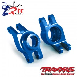 Portadores eje de muñón izquierda y derecha Aluminio Azul Maxx TRA8952X