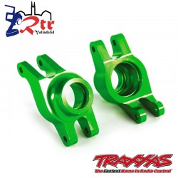 Portadores eje de muñón izquierda y derecha Aluminio Verde Maxx TRA8952G