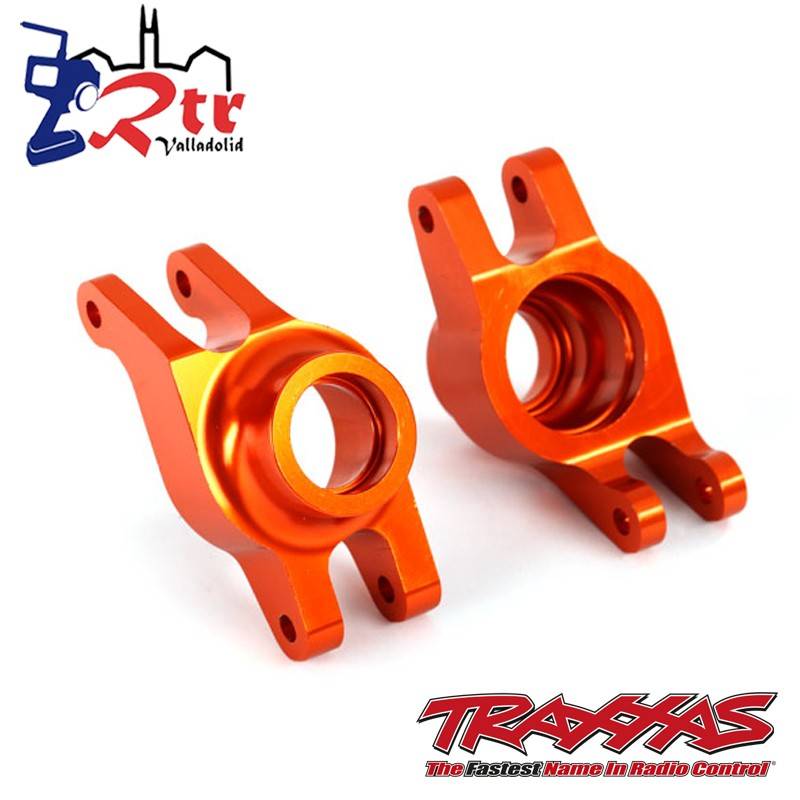 Soportes, eje corto (aluminio 6061-T6 anodizado Anaranjados) (trasero) (2) TRA8952T