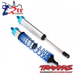 Tapones de choque, aluminio anodizado azul, King® Shocks 4 Und Traxxas TRA8457