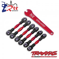 Conjunto de eslabones ajustables Aluminio Rojo Traxxas 4tec TRA8341R