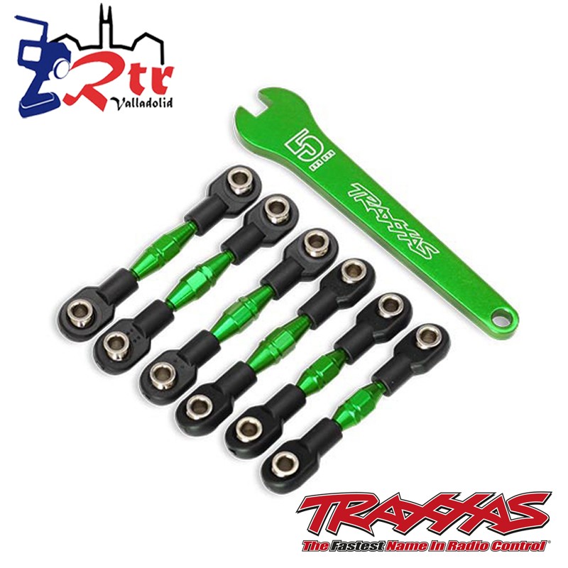 Conjunto de eslabones ajustables Aluminio Verdes Traxxas 4tec TRA8341G
