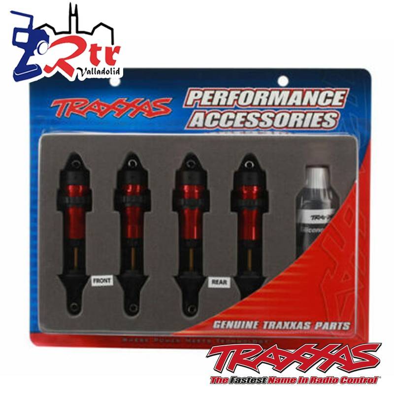 Amortiguadores GTR Aluminio Rojo Ensamblados sin resortes 4 Und TRA5460X