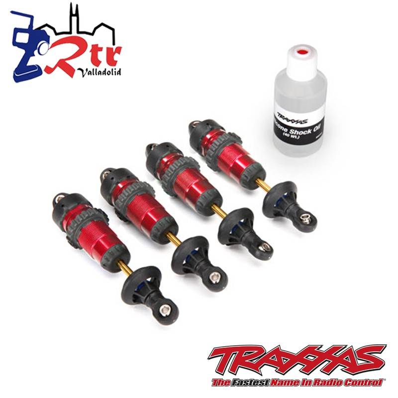 Amortiguadores GTR Aluminio Rojo Ensamblados sin resortes 4 Und TRA5460R