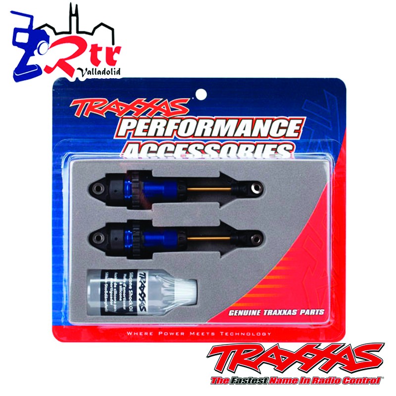 Amortiguadores GTR Largos Azul Anodizado TRA7461X