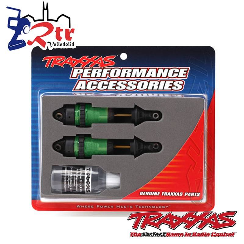 Amortiguadores GTR Largos Verdes Anodizado TRA7461G
