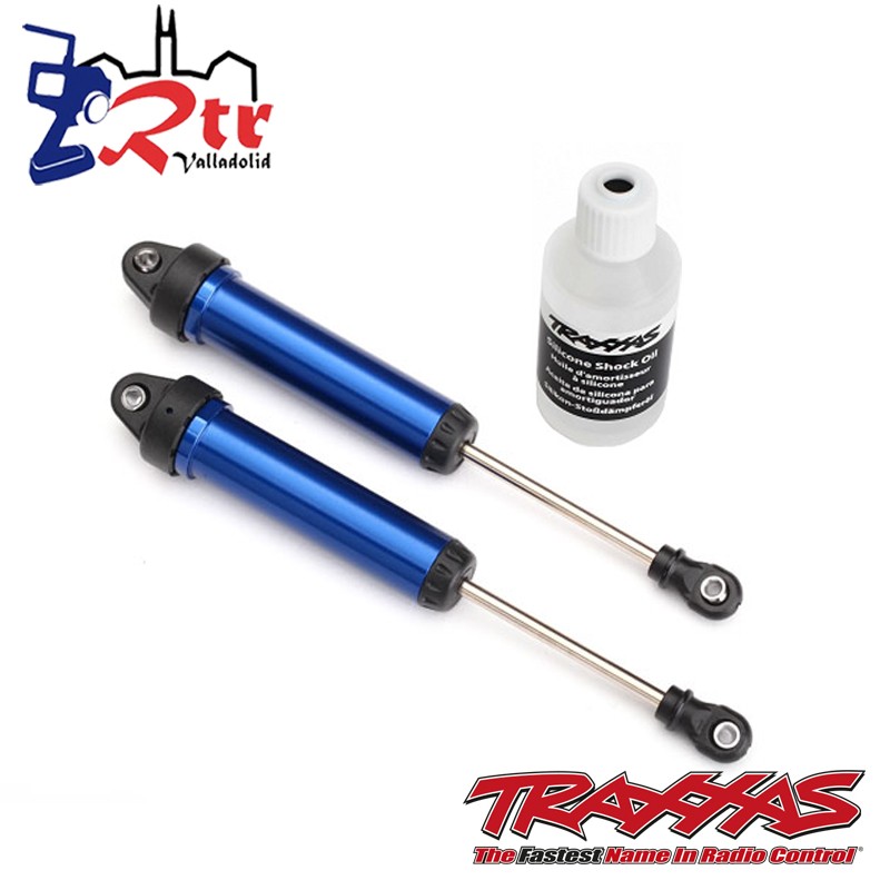 Amortiguadores GTR 134mm aluminio Azul Traxxas TRA8451X