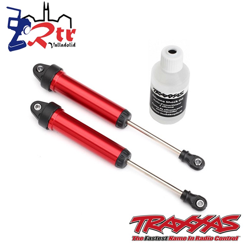 Amortiguadores GTR 134mm aluminio Rojos Traxxas TRA8451R