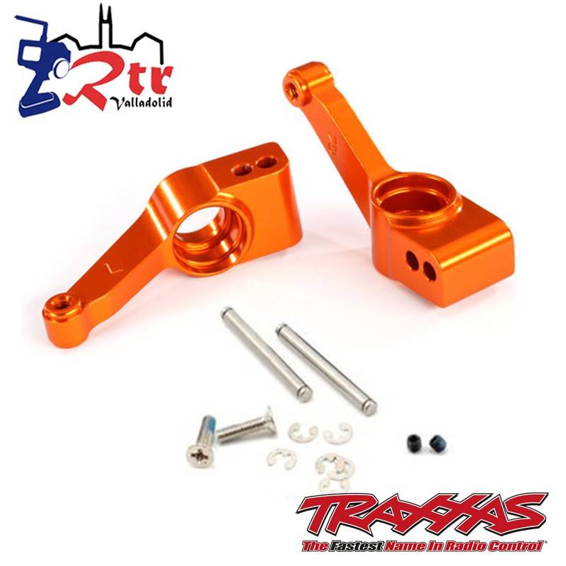 Portadores eje de muñón trasero aluminio naranja TRA1952T