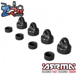 ARRMA Shock Cap (4pcs)  Gunmetal: GROM