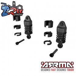 ARRMA Rear Shock Set 38.50mm Length  800cSt Oil (2pcs): GROM