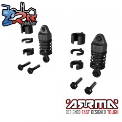 ARRMA Front Shock Set 38.5mm Length  800cSt Oil (2pcs): GROM