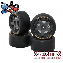 ARRMA dBoots Hoons 28-055 1.65 Gold 5-Spoke  12mm Hex (4pcs)