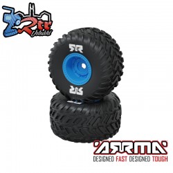 ARRMA dBoots Cut Chevron Monster Truck Tire Set  Glued...