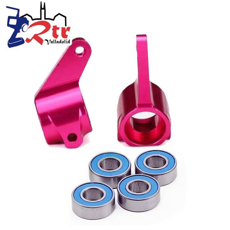Bloques de dirección Aluminio Rosados Traxxas TRA3636P