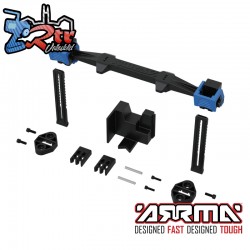 ARRMA Ratchet Battery Mounting Set  Blue