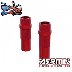 ARRMA Shock Body (Front)  Aluminum  15x67mm  Red