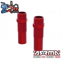 ARRMA Shock Body (Rear)  Aluminum  15x72.5mm  Red