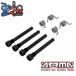 ARRMA Battery Retention Screw and Spring Set: 1-8 QUAKE