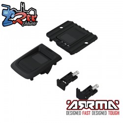 ARRMA Body Mounting Set  Monster Truck  Black: QUAKE