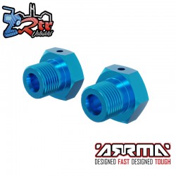 ARRMA Wheel Hex 17mm  Anodized Aluminum (2pcs)  Blue