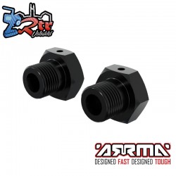 ARRMA Wheel Hex 17mm  Anodized Aluminum (2pcs)  Black