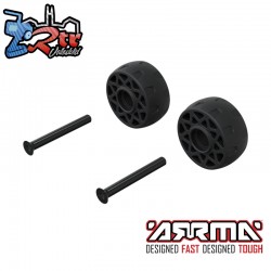 ARRMA Wheelie Bar Wheel Set (2pcs)  Monster Truck: QUAKE