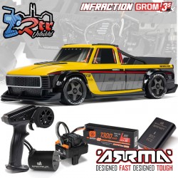 Arrma Infraction Grom 4X4 1/12 3S 4X4 Brushless RTR Amarillo